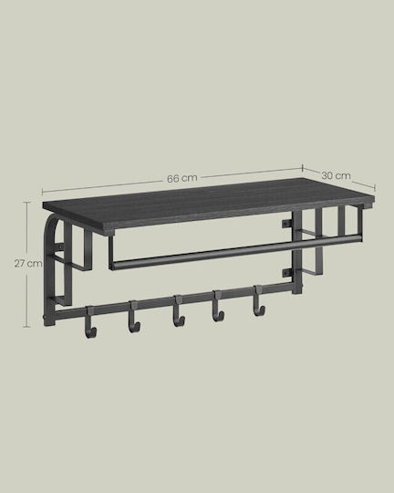 Vasagle Metall Wandhalterung 66x27x30cm Vasagle Metall Wandhalterung 66x27x30cm