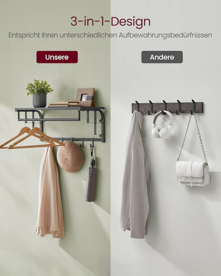 Vasagle Wandhaken 66x27x30cm 1Stück