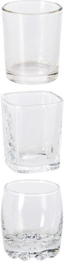 Excellent Houseware Σφηνοπότηρα Γυάλινα 80ml 3τμχ
