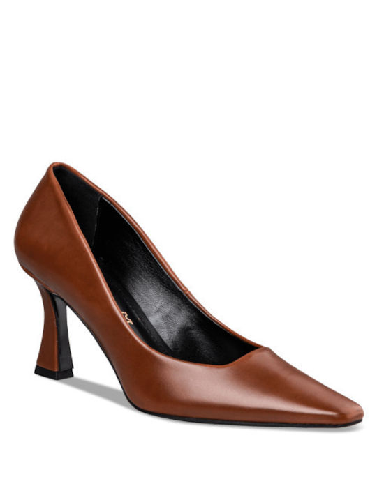 Envie Shoes Brown Heels Pumps