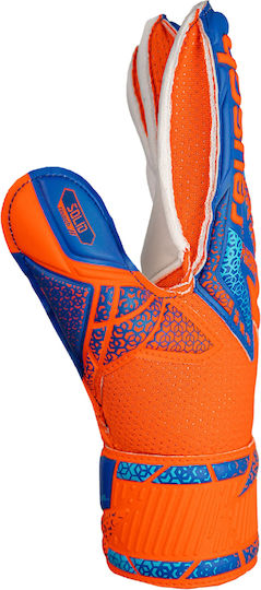 Reusch Attrakt Solid Finger Support Kids Goalkeeper Gloves Multicolour