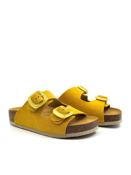 Sandale Casual Damă Flatforme Ocru