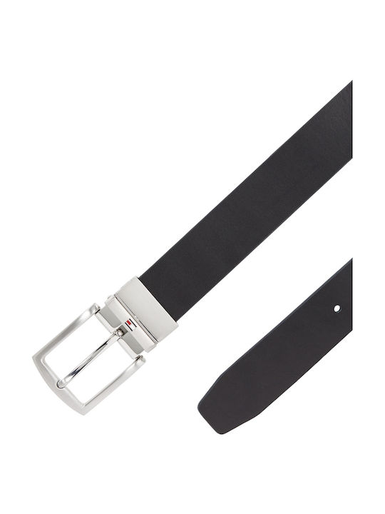 Tommy Hilfiger Denton 3.5 Rev Men's Belt Leather Blue Tommy Hilfiger Denton 3.5 Rev Men's Belt Leather Blue
