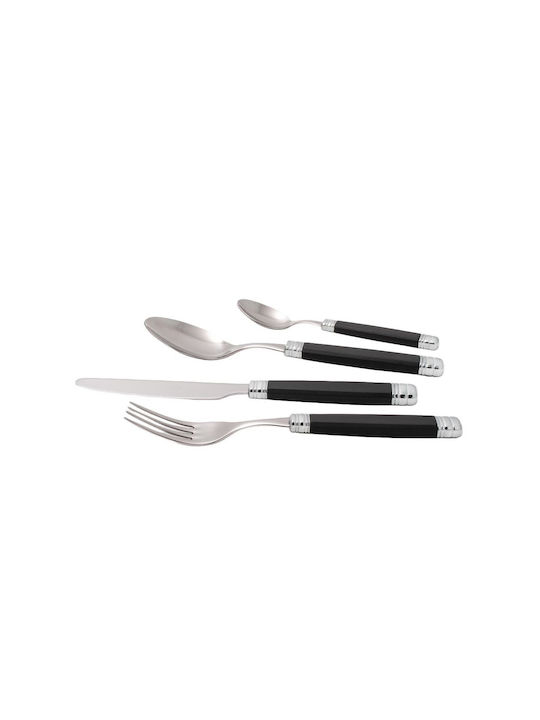 Rivadossi Sandro Rossini Cutlery Set Stainless Black 24pcs