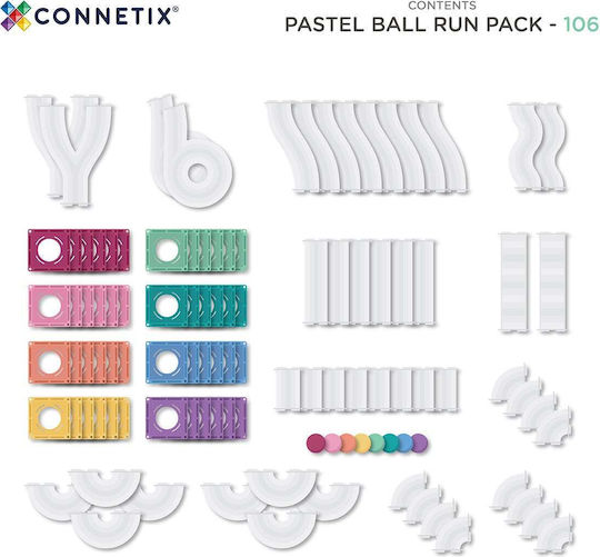 Connetix Plastic Construction Toy Pastel for Children 3++ Years