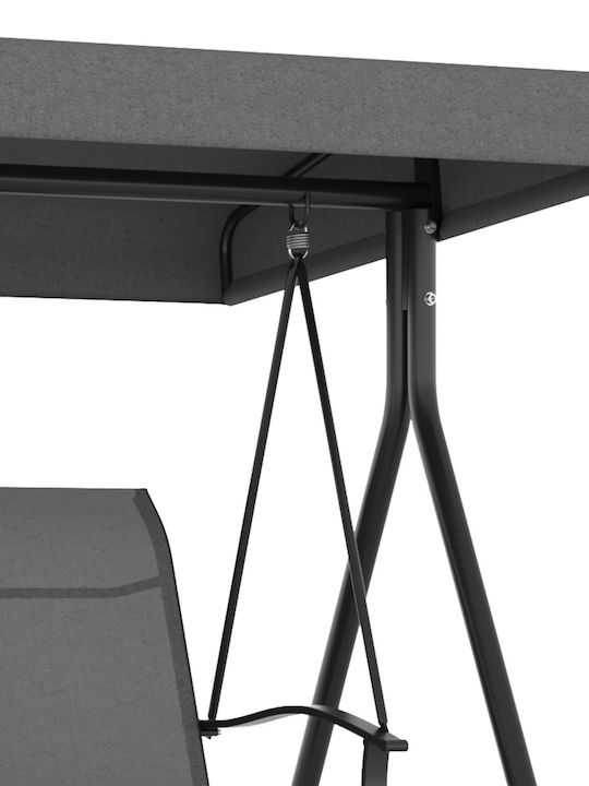 Κούνια με Βάση 3 Θέσεων Μεταλλική Μ195xΠ118xΥ170cm Γκρι Κούνια με Βάση 3 Θέσεων Μεταλλική Μ195xΠ118xΥ170cm Γκρι
