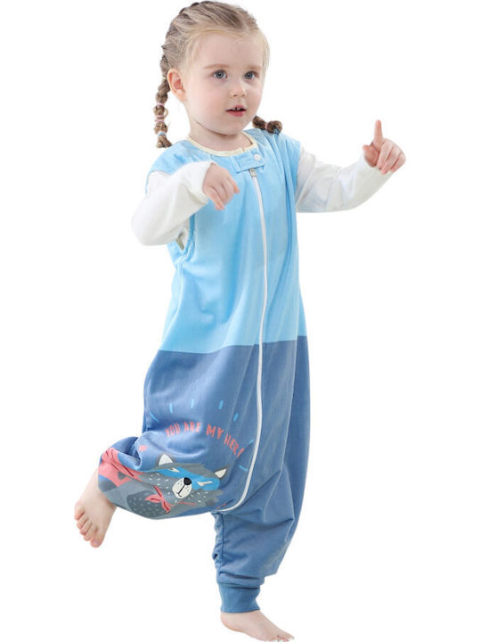 Queen Mother Winter Schlafsack mit Füßen Blau