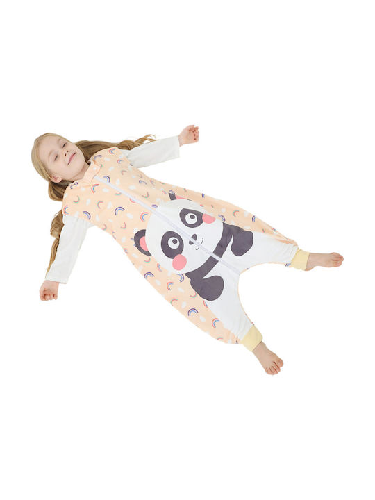 Queen Mother Winter Baby Sleeping Bag with Feet Panda Orange