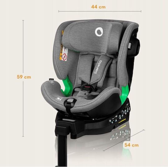 Lionelo Harmony Baby Car Seat i-Size with Isofix Black Carbon Bamboo 0-36 kg