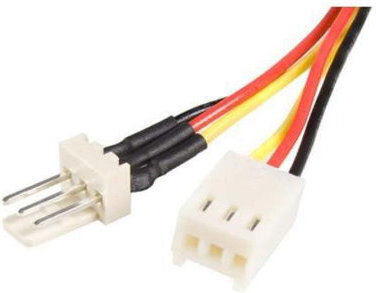 Cablu de alimentare 3 pini tată la 3 pini mamă rezistor de zgomot pentru ventilator de computer 12cm OEM
