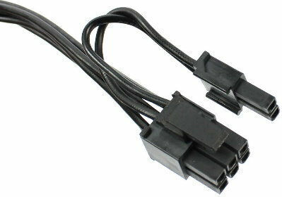 Καλώδιο Τροφοδοσίας Κάρτας Γραφικών Pci Express Mini 6 Pin 8 Pin 6+2 Pci-e Apple Mac Pro Tower Power Mac G5 60cm Μαύρο Oem
