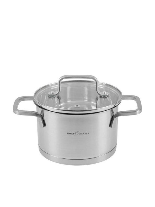 Profi Cook Σετ Κατσαρόλες από Ανοξείδωτο Ατσάλι με Κεραμική Επίστρωση 8τμχ