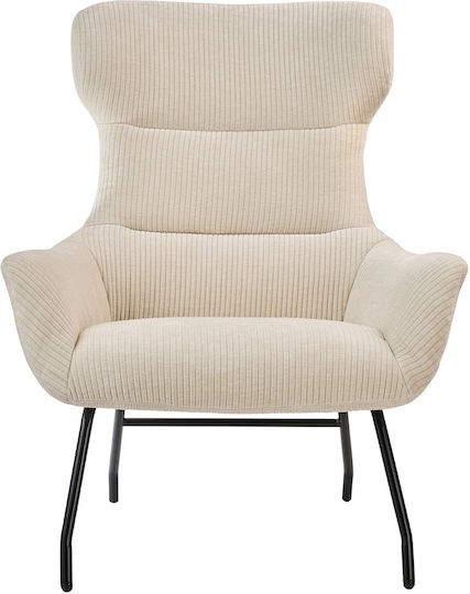 Πολυθρόνα Josephine 84x89x109cm Μπεζ Πολυθρόνα Josephine 84x89x109cm Μπεζ