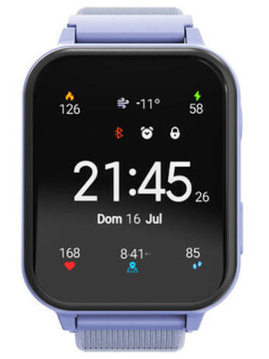 Canyon Παιδικό Smartwatch KW37 με Κάμερα Μπλε