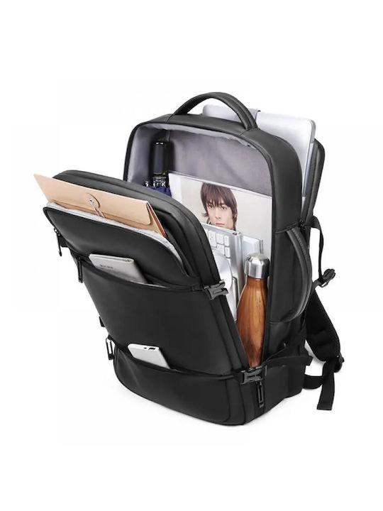 Rucsac Laptop 15.6 Inch Minglu 20-39l Port Usb Impermeabil Anti-furt Rezistent la Stropire Dimensiuni 310 X 130 X 440 Mm Negru