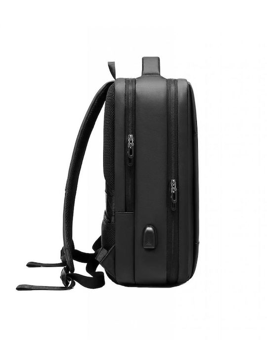 Rucsac pentru laptop de 15,6 inch Minglu Capacitate 20-39l Port USB Impermeabil Anti-furt Unisex Dimensiuni 300 X 130 X 430 Mm Negru