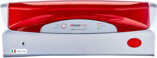 Aparat de Vidat Magic Vac Genius Argintiu Roșu Vidare Uscată Roșu