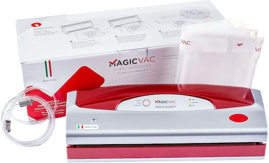 Aparat de Vidat Magic Vac Genius Argintiu Roșu Vidare Uscată Roșu