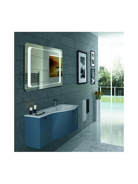 Inter Ceramic Icl 1593-75 Spiegel Badezimmer LED-Beleuchtung Touchscreen Antibeschlagsystem Heizung