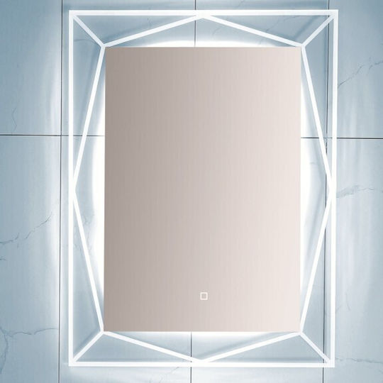Oglindă Inter Ceramic Carla Icl 1503 pentru baie cu iluminare LED, ecran tactil, culori schimbabile