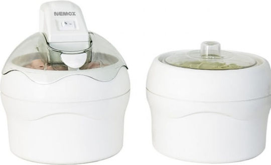 Ice Cream Maker Nemox Gelato Duo Lux 2 X 1.1 Liters White