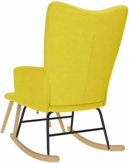 С поставка за крака Жълт 61x78x95см
