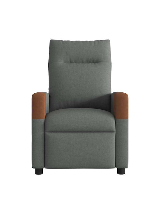 Dunkel Relaxsessel Friseurwaschbecken mit Fußhocker Dark Grey 50x54x100cm