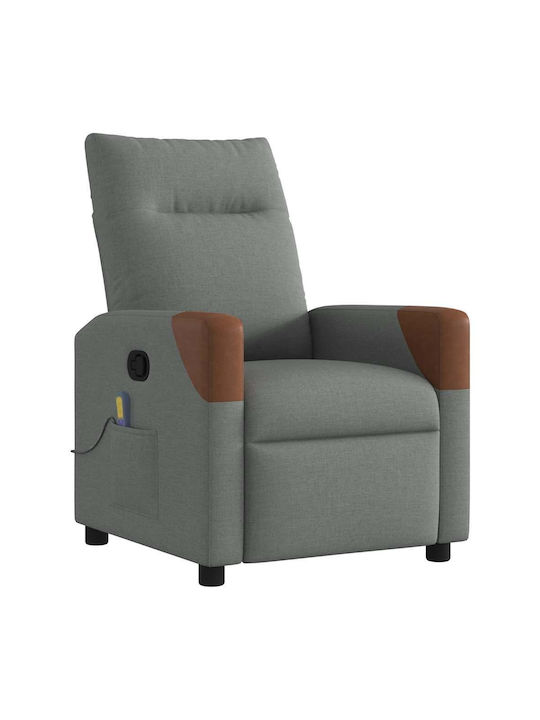 Dunkel Relaxsessel Friseurwaschbecken mit Fußhocker Dark Grey 50x54x100cm