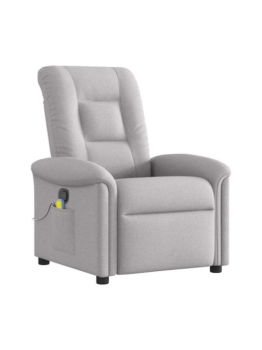 Relax Armchair Massage Cloud Grey 77x91.5x96cm