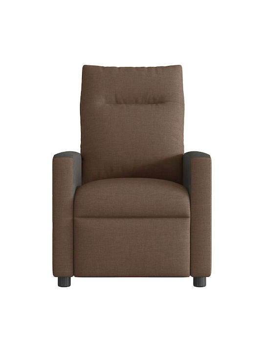 Πολυθρόνα Relax Massage με Υποπόδιο Καφέ 69x86x100cm