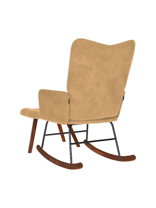 С поставка за крака Кадифен Кафяв 61x78x98см