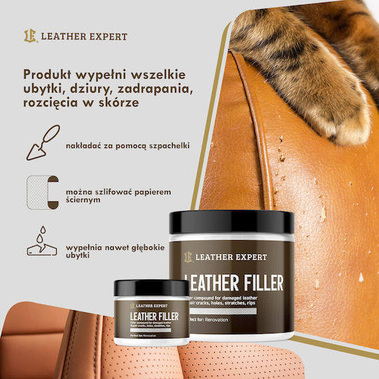 Chit Alb pentru Piele 250 Ml Leather Expert Le-10-fw250