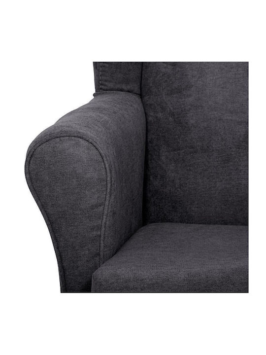 Classic Ohrensessel Gray 80x80x114cm
