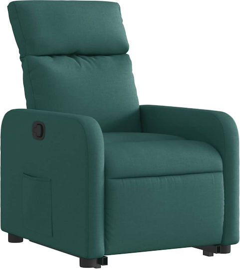 Πολυθρόνα Relax με Υποπόδιο Σκούρο Πράσινη 66x89.5x95.5cm
