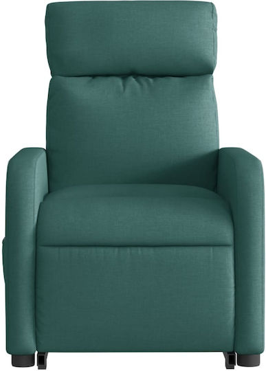 Πολυθρόνα Relax με Υποπόδιο Σκούρο Πράσινη 66x89.5x95.5cm