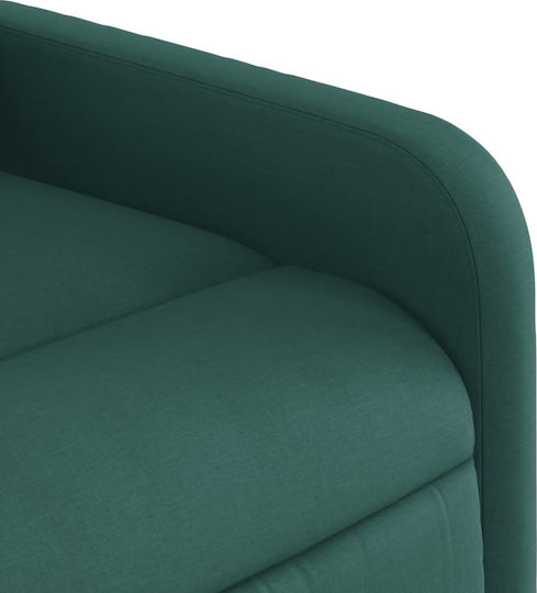 Πολυθρόνα Relax με Υποπόδιο Σκούρο Πράσινη 66x89.5x95.5cm
