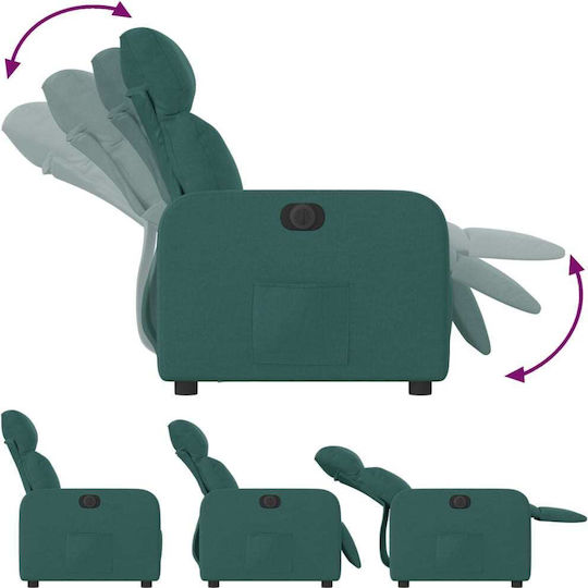 Relaxsessel mit Fußhocker Green 66x89.5x95.5cm