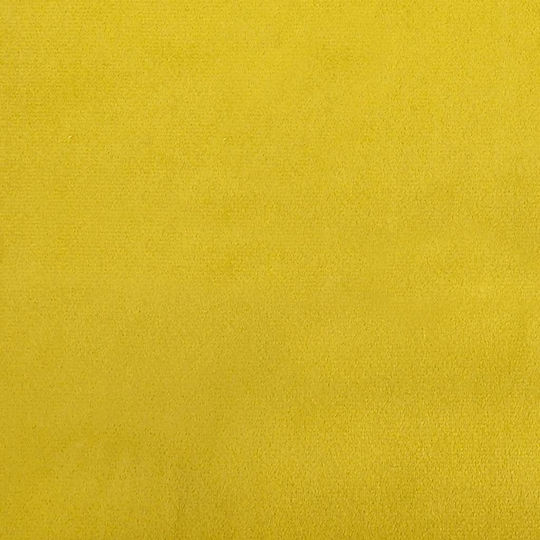 Rocking Armchair with Footstool Yellow 61x78x98cm