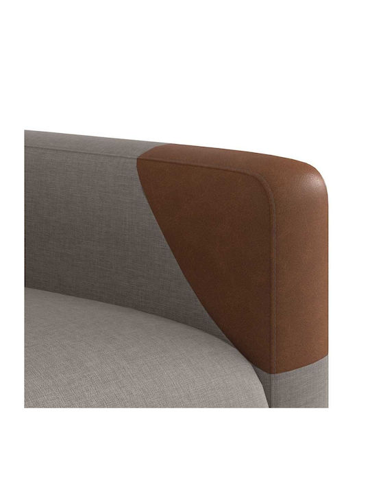 Relax Armchair with Footstool Taupe 50x54x100cm