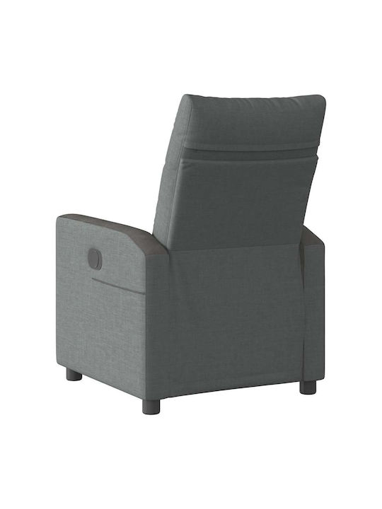 Relax Armchair with Footstool Dark Gray 50x54x100cm