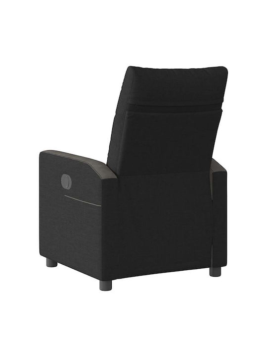 Relax Armchair with Footstool Black 50x54x100cm