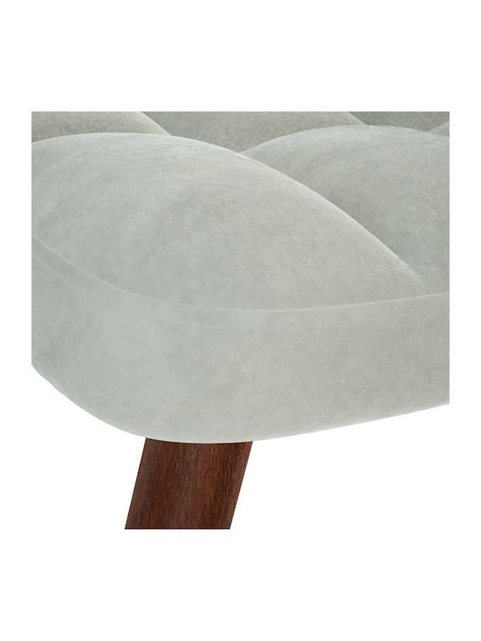 Rocking Armchair with Footstool Light Grey 61x78x98cm