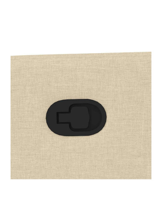 Relax Armchair Massage with Footstool Cream 50x54x100cm