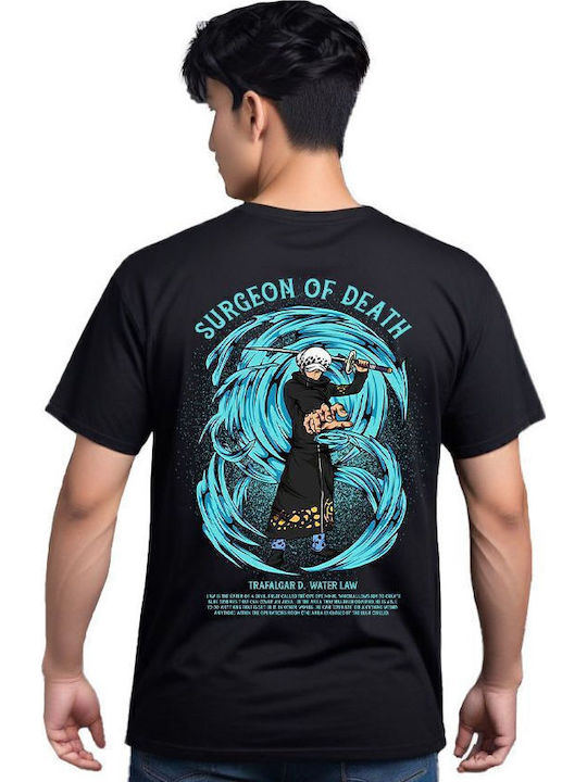 Pop Culture T-shirt One Piece Μαύρο 64000p Law
