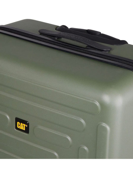 CAT Rockford Large Hard Green Travel Suitcase with 4 Wheels Height 77.2cm
