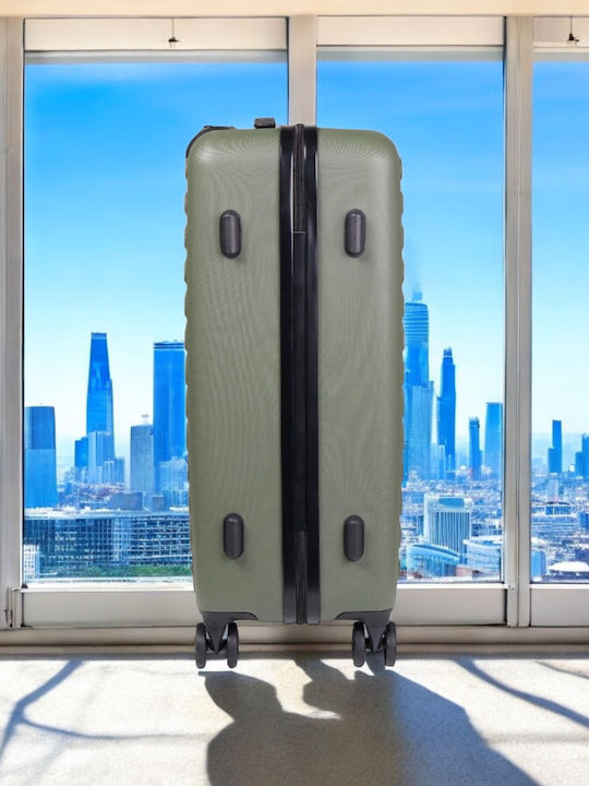 CAT Rockford Medium Hard Khaki Travel Suitcase with 4 Wheels Height 67.5cm