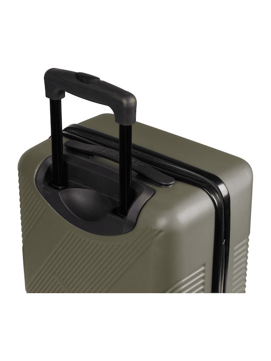 CAT Peoria Cabin Travel Suitcase Hard Haki with 4 Wheels Height 54cm 84810-551