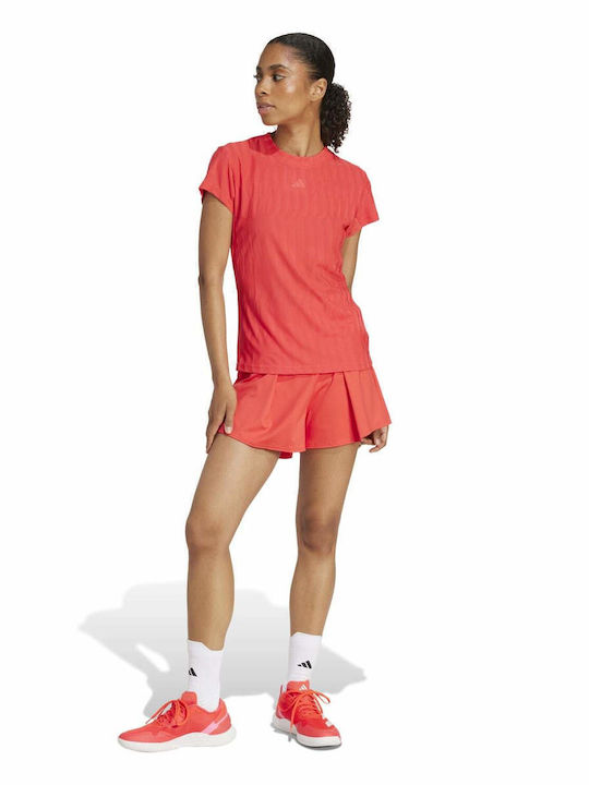 adidas Freelift JD4284 Γυναικεία Μπλούζα Κόκκινη