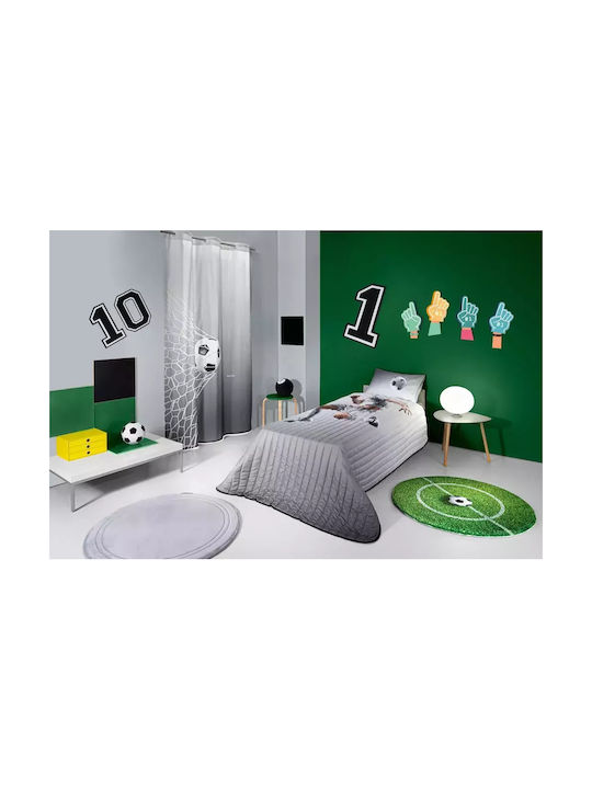 Saint Clair Set Kids Duvet Cover Single with Pillowcase Grey 165x225cm