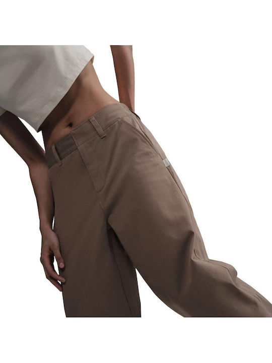 Dama Tesatura Pantaloni Maro